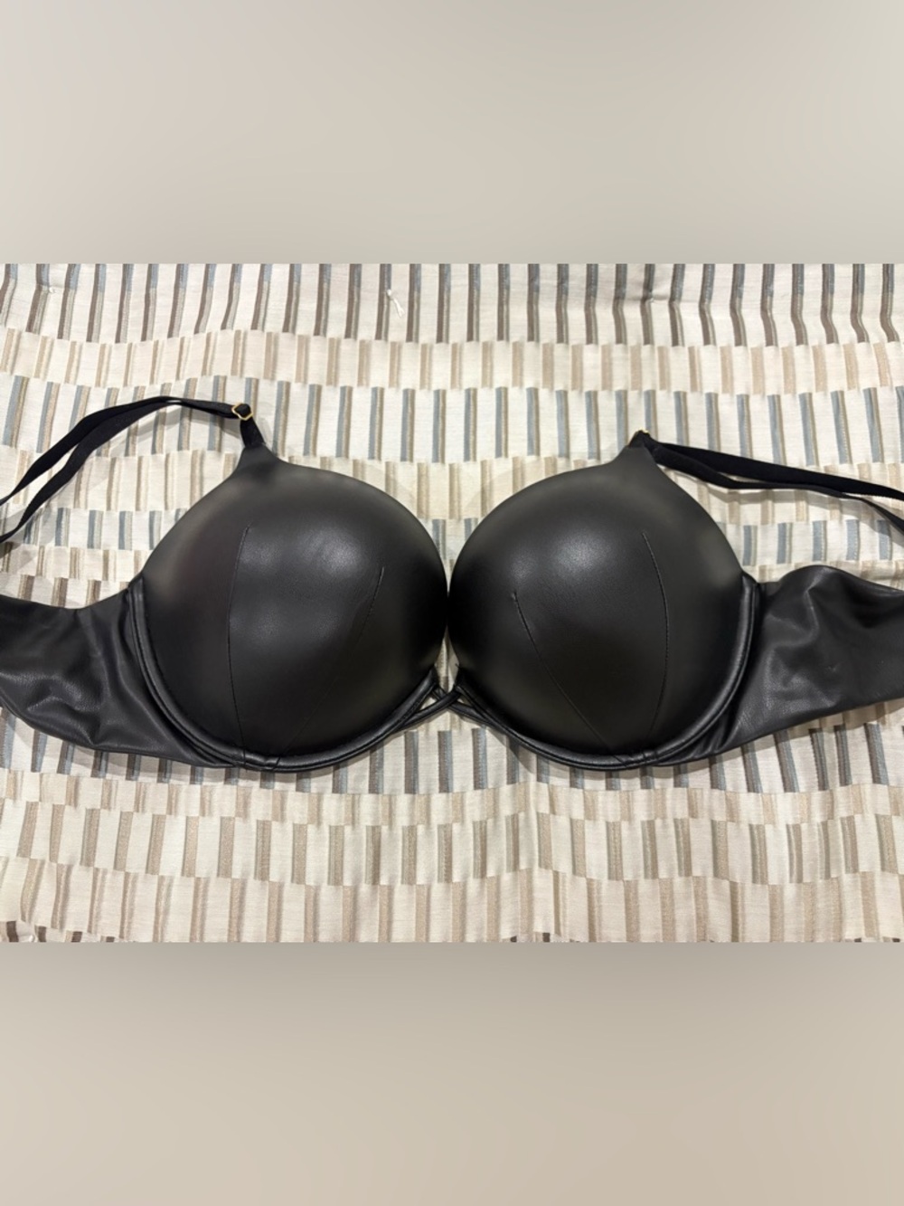 Faux Leather Victoria’s Secret Push-Up Bra